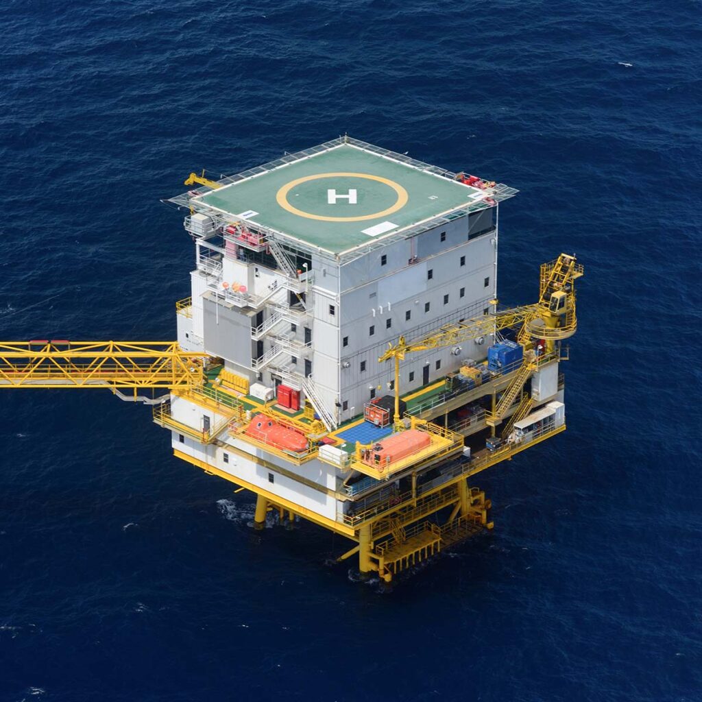 oil platform landing pad