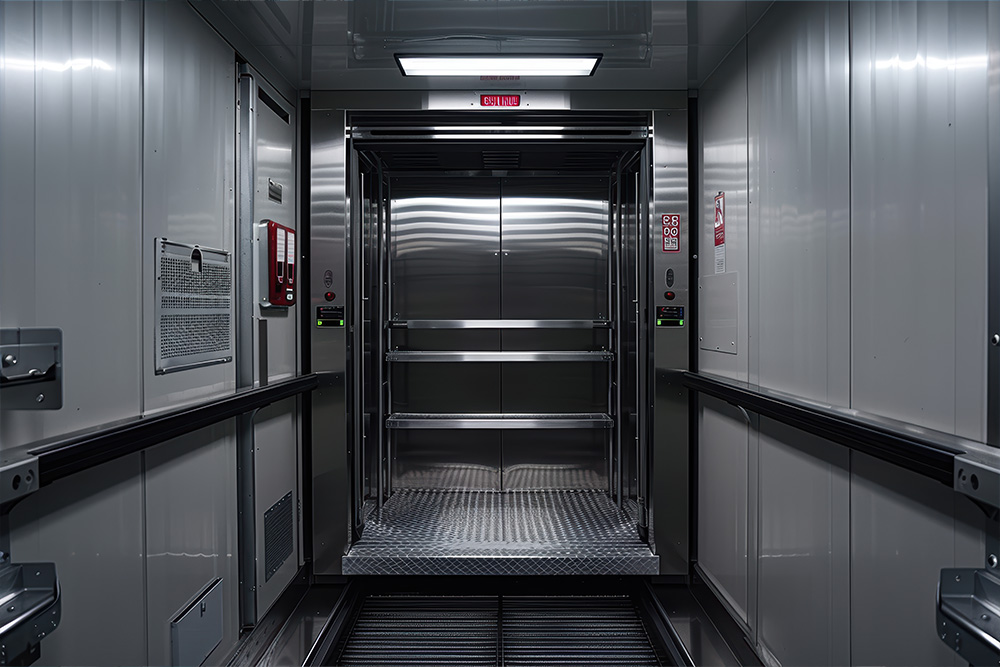 an elevator in a data center