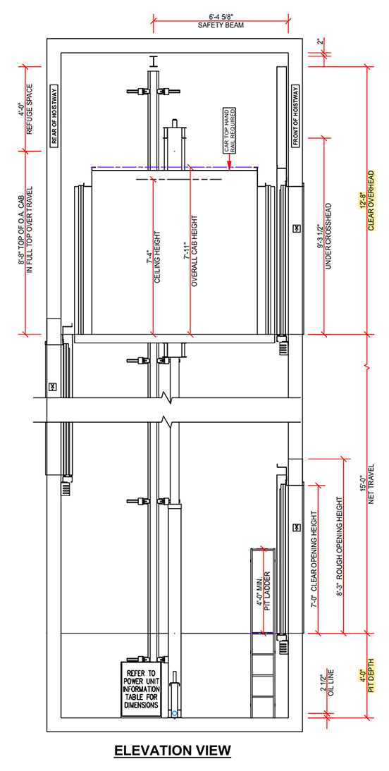 elevator shaft illustration