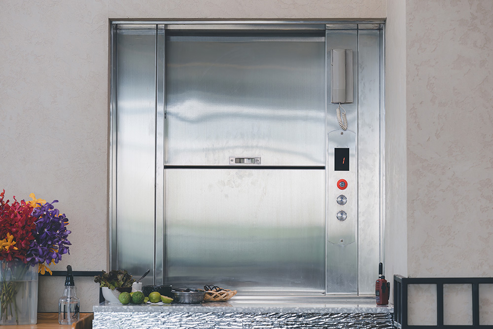 dumbwaiter at a food service area